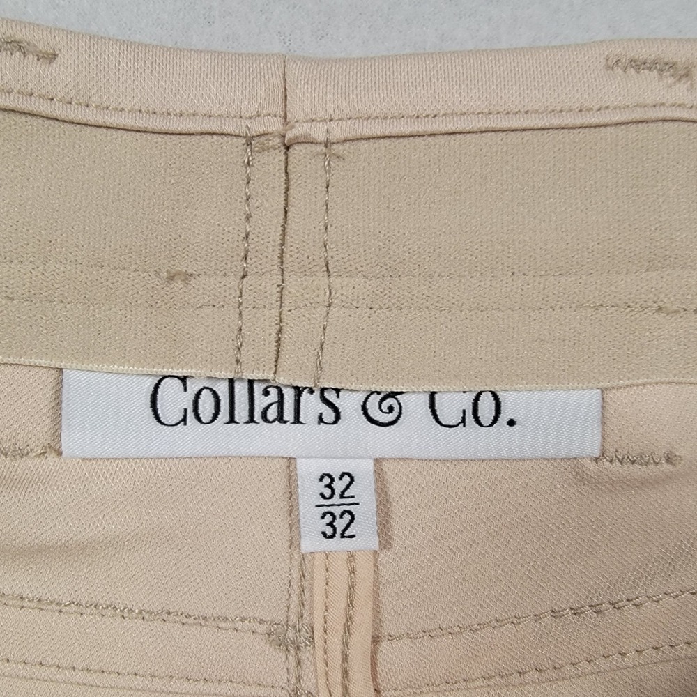 Collars & Co Velocity Performance Pants Mens 32x32 Beige Slim Nylon Blend Golf - Picture 3 of 13